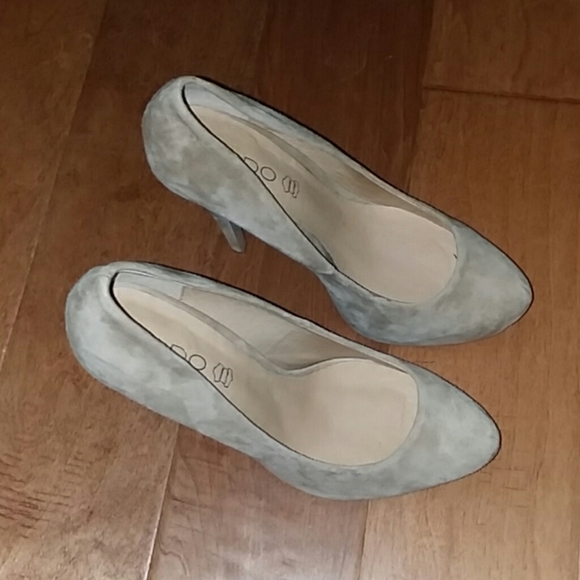 Aldo tan suede high heels leather pumps - Picture 3 of 7